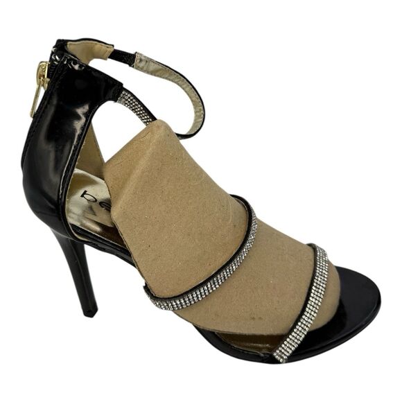 Bebe Women’s Janae Black Upper Patent Leather High Heel Pump US Size 7 - Picture 2 of 7